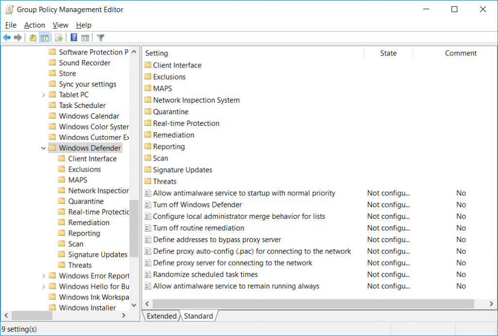 Configure Windows Defender using Group Policy - RootUsers