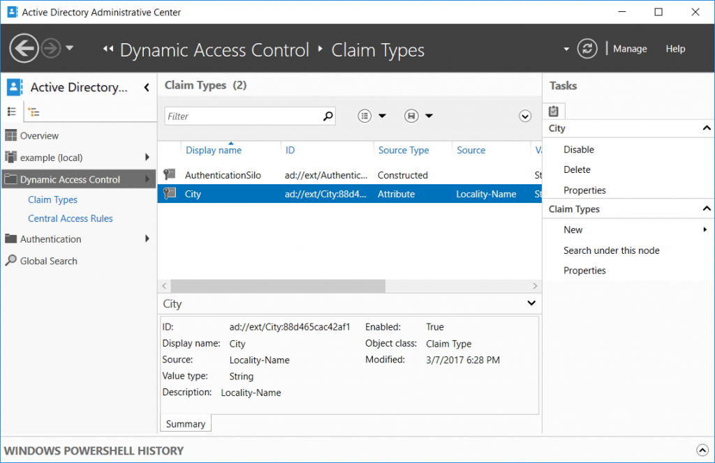 Configure User and Device Claim Types - RootUsers