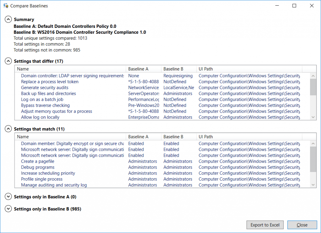 Create, View, And Import Security Baselines With Security Compliance ...