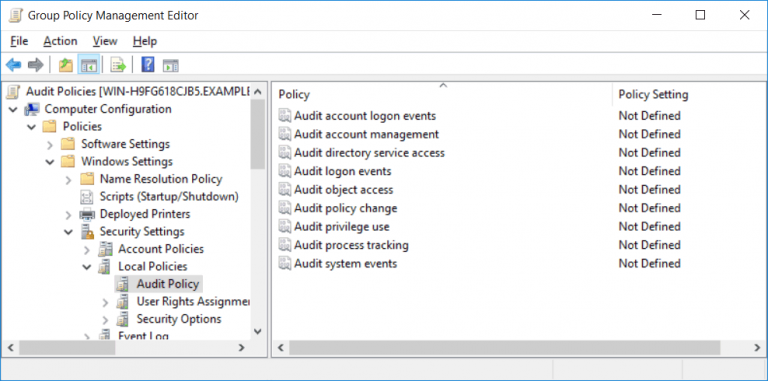 Determine The Differences And Usage Scenarios For Using Local Audit Policies And Advanced 8849