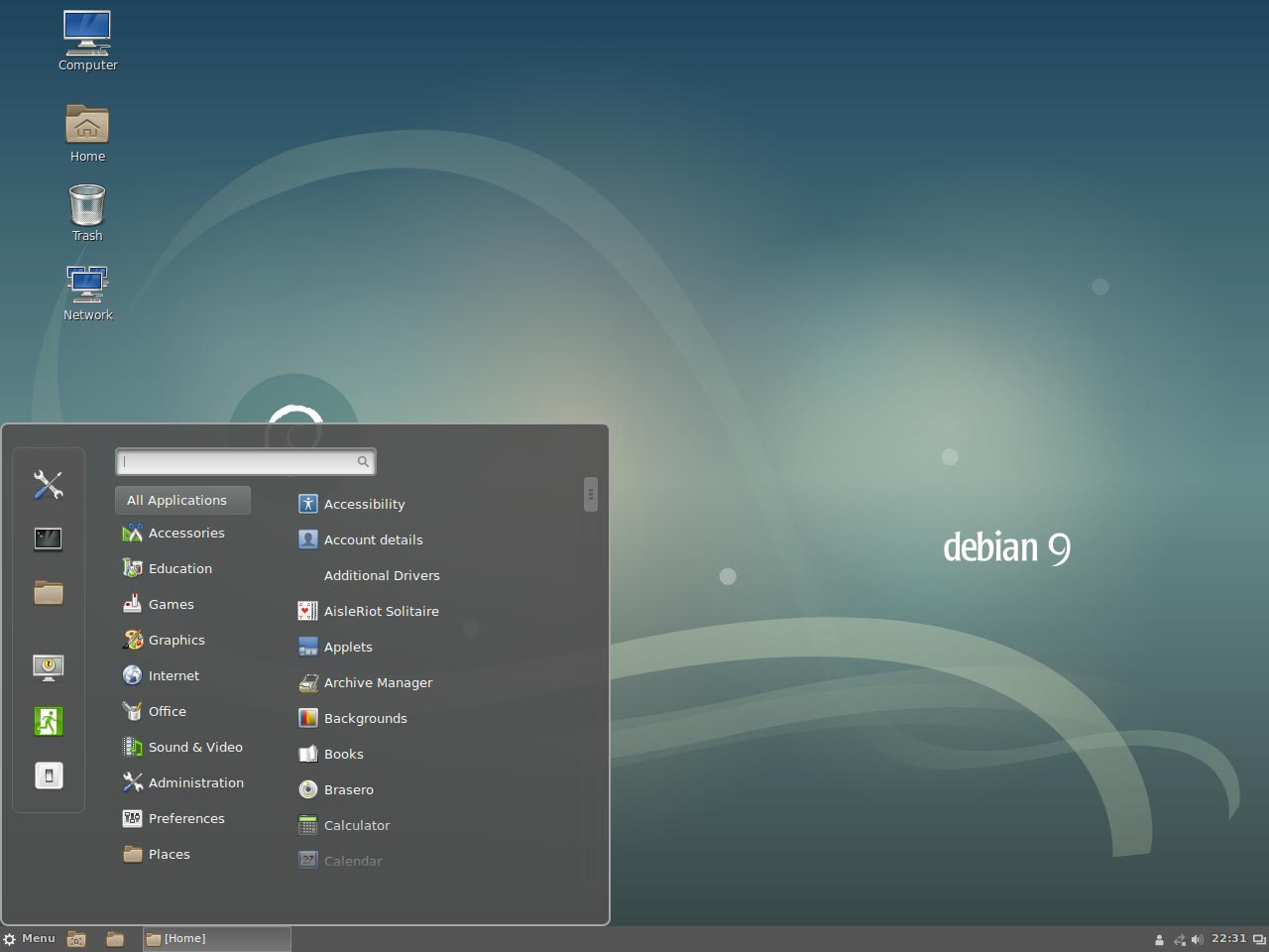 debian desktop